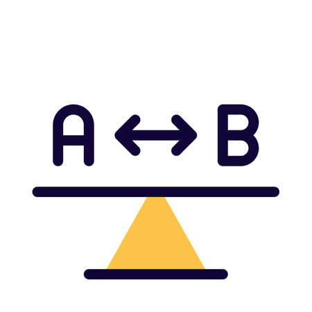 Mass distributed equally on A to B lever sectionのイラスト素材
