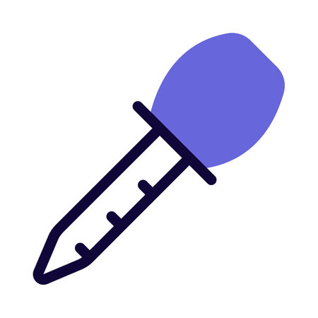 Pipette with suction isolated on a white backgroundのイラスト素材