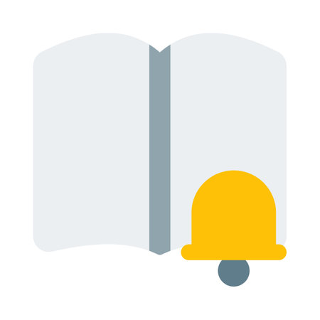 Exam notification for open book isolated on white backgroundのイラスト素材