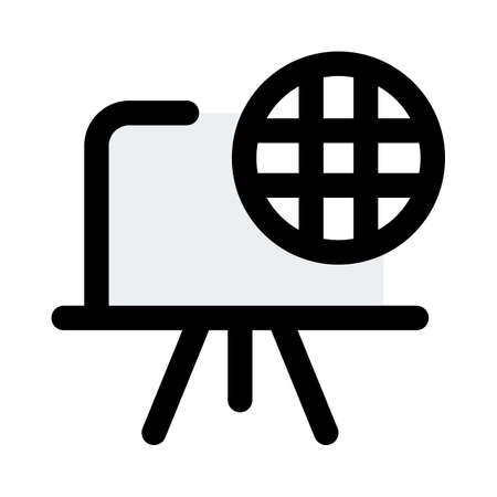 Global access of Smart School from anywhere in the worldのイラスト素材