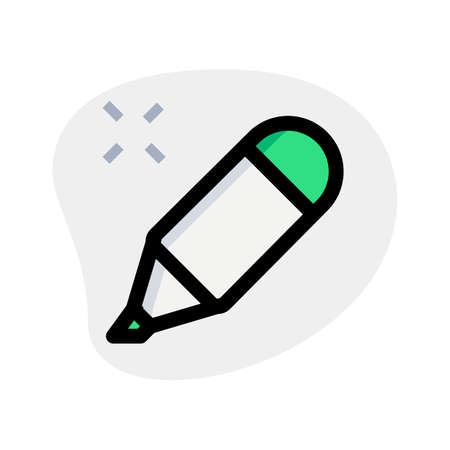 Highlighter pen for highlight in important pointsのイラスト素材