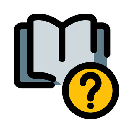 Guidebook with help isolated on a white backgroundのイラスト素材