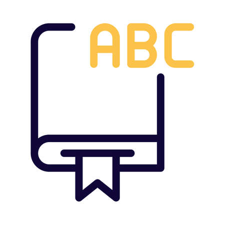 preschool kids book on alphabets isolated on background white backgroundのイラスト素材