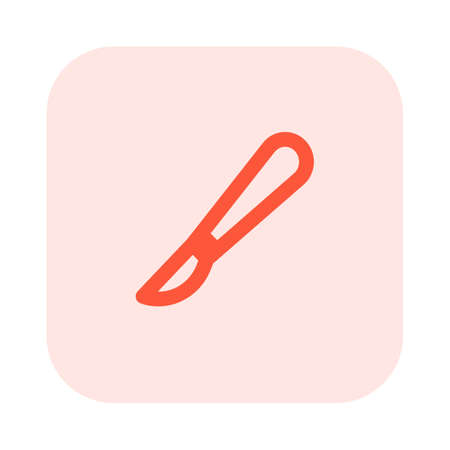 Scalpel medical instrument to get a surgical incision of a bodyのイラスト素材