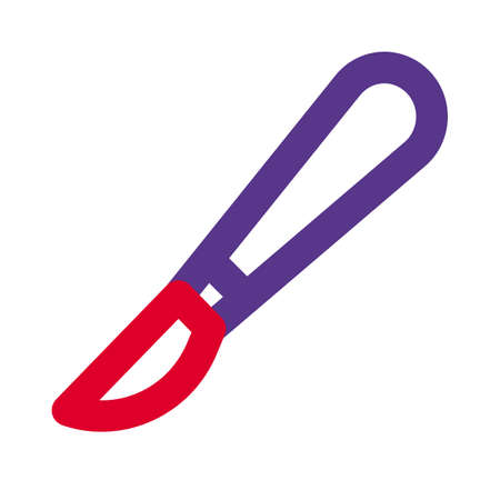 Scalpel medical instrument to get a surgical incision of a bodyのイラスト素材