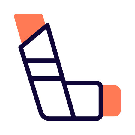 Chronic disease and asthma inhaler isolated on a white backgroundのイラスト素材