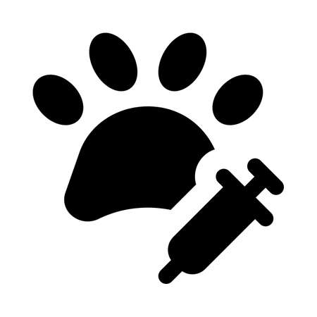 Vaccine and medicine for domestic animals layoutのイラスト素材