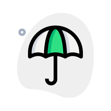 Umbrella as an insurance coverage logotype layoutのイラスト素材