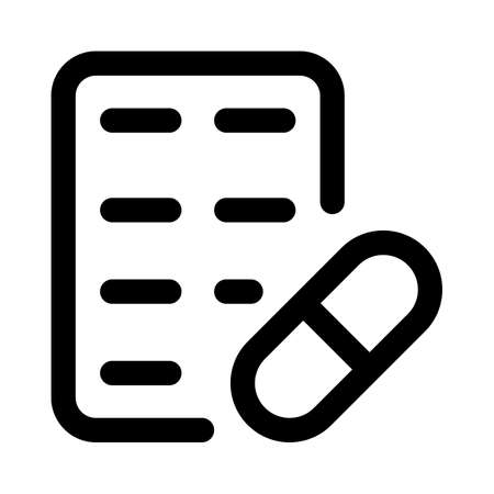 sachet of medicine available and over the counterのイラスト素材