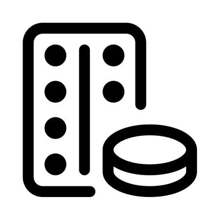 Packet of multivitamins isolated on a white backgroundのイラスト素材