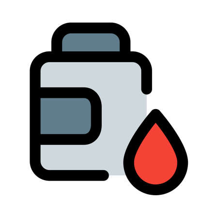 Iron pills to increase the blood inside human body isolated on a white backgroundのイラスト素材