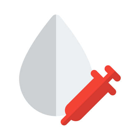 Injection for withdrawing the blood from the patientのイラスト素材