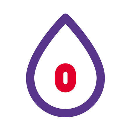 Rare type of blood with o negativeのイラスト素材