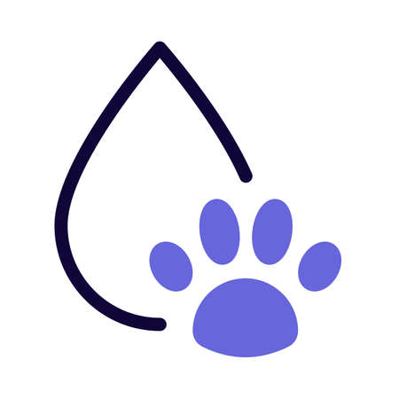 Animal blood type isolated on white backgroundのイラスト素材