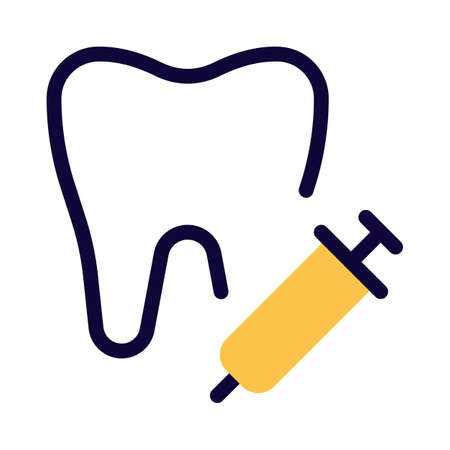 Local anesthesia for tooth removal isolated on a white backgroundのイラスト素材