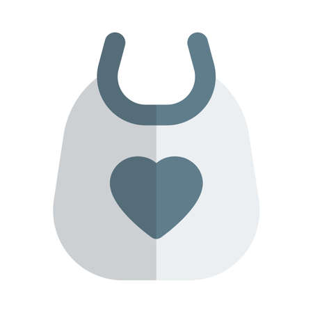 Newborn baby bib for eating and other purposeのイラスト素材