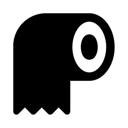 Toilet tissue roll isolated on a white backgroundのイラスト素材