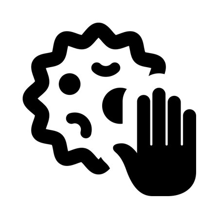 Avoid touching the virus from bare handのイラスト素材
