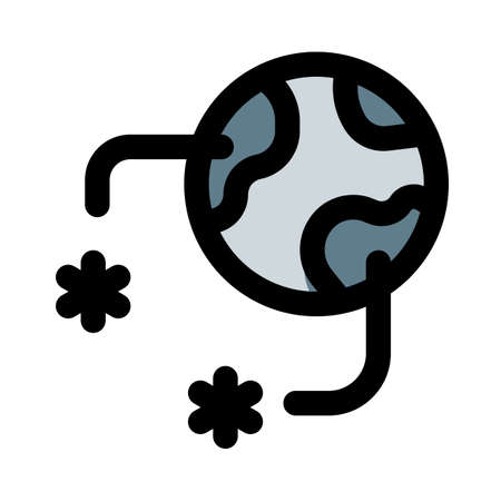 virus spreading of the world as a pandemicのイラスト素材