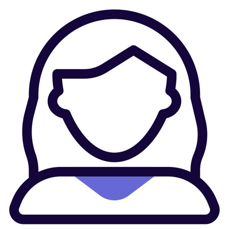 Young beautiful woman with long wavy hairのイラスト素材