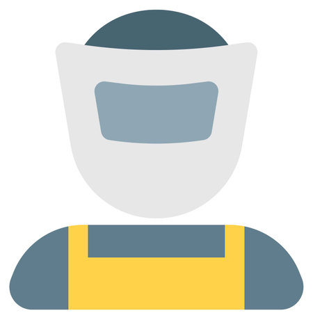 Avatar of welder wearing safety helmetのイラスト素材