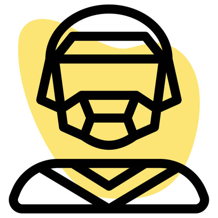 Rugby player wearing jersey with helmet and mouth guardのイラスト素材