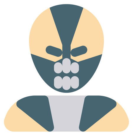 Bane genius villain of DC comics.のイラスト素材