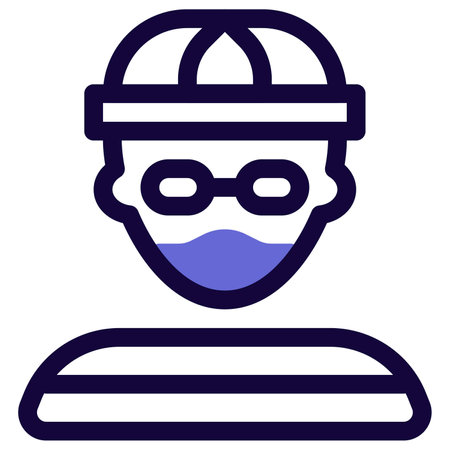 Man disguise as robber with mask.のイラスト素材