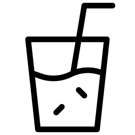 Soda is used for cocktail drink.のイラスト素材