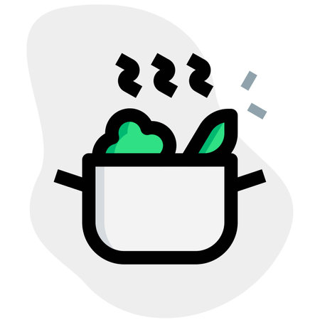 Casserole, a big pot used in cooking.のイラスト素材