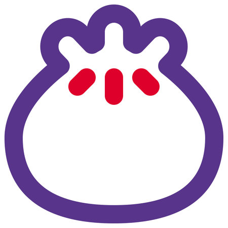 Chinese dumpling stuffed with meat and vegetables.のイラスト素材