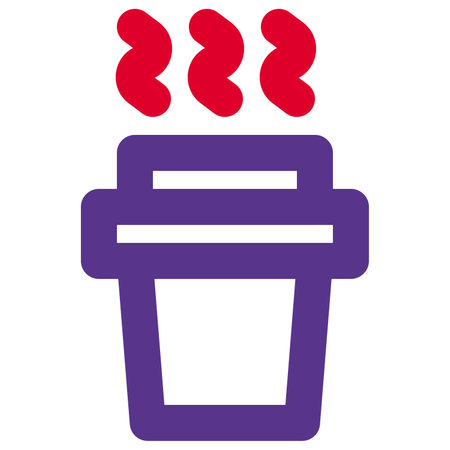 Disposable hot coffee cup with lid and sleeve.のイラスト素材