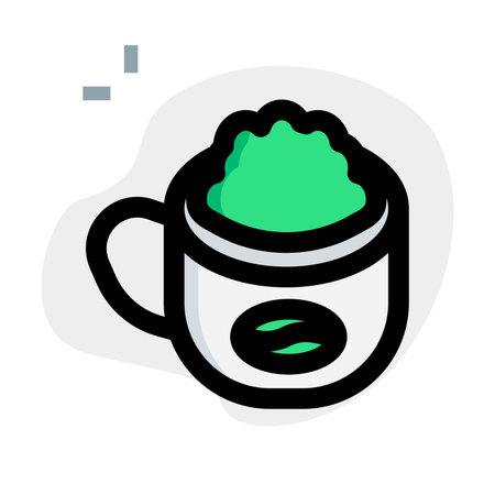 Cup of coffee latte light vector iconのイラスト素材