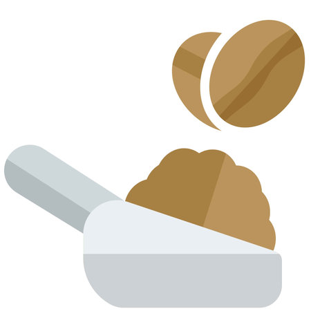 Scoop of coffee light vector iconのイラスト素材