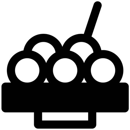 Kelepon sweet snack light icon setのイラスト素材