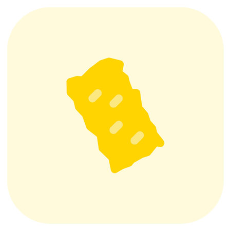 Deep fried snack outline icon setのイラスト素材
