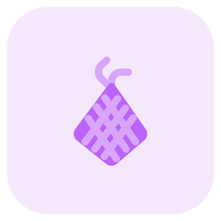 Ketupat food light icon setのイラスト素材