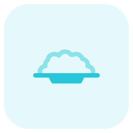 Fried rice outline icon setのイラスト素材