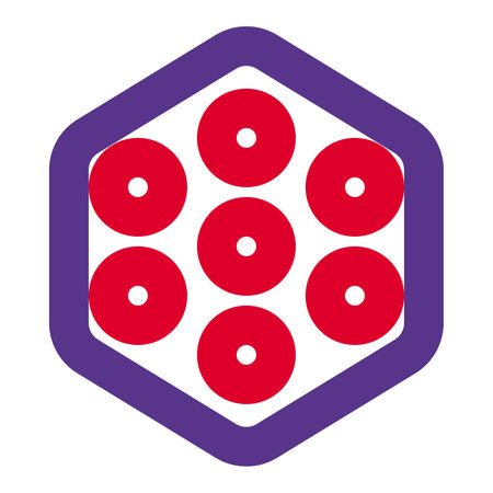 Egg waffle outline vector iconのイラスト素材