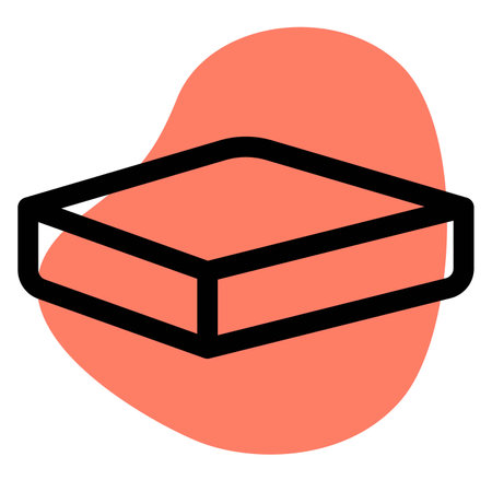 Turnip cake outline vector iconのイラスト素材
