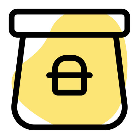 Multipurpose recyclable takeaway paper bagのイラスト素材