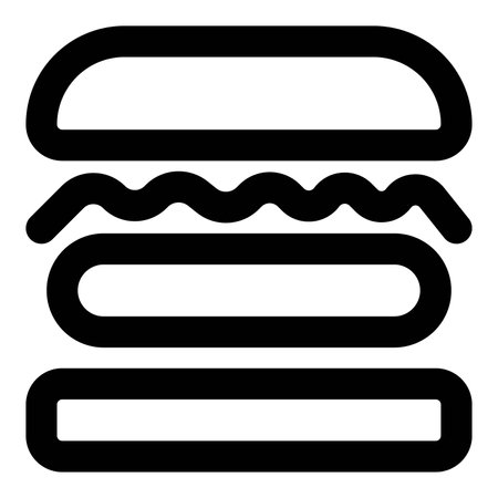 Yummy burger with vegetables stuffing.のイラスト素材