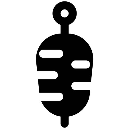 Grilled doner kebab on skewer.のイラスト素材