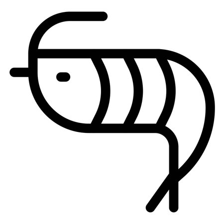 Raw shrimp kept for preparing mealのイラスト素材