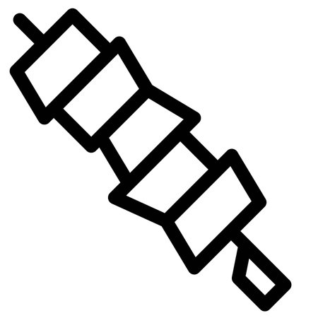 Spiedini di anguilla served in skewerのイラスト素材