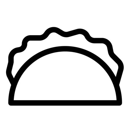 Mexican taco stuffed with delicious fillingsのイラスト素材