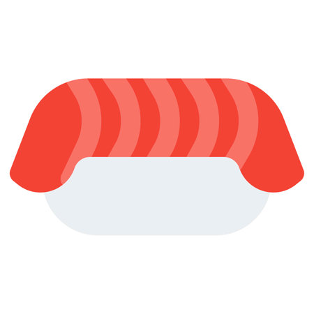 Sliced fish meat served as snackのイラスト素材