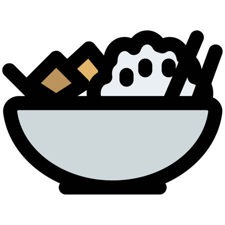 Peruvian stir fry in bowl.のイラスト素材