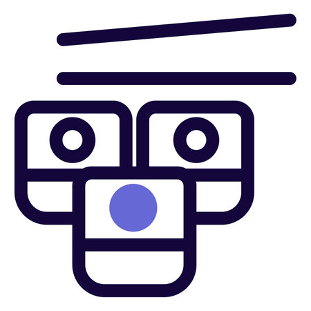 Yummy stuffed sushi rolls with chopsticksのイラスト素材