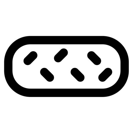 Sprinkled eclairs light vector iconのイラスト素材